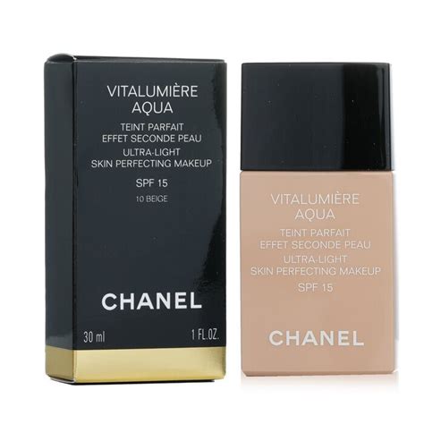 chanel vitalumiere aqua ultra light skin perfecting stores|chanel vitalumiere foundation review.